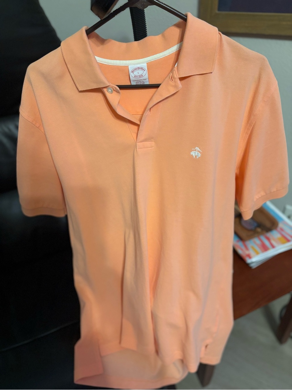 Brooks Brothers Peach Polo Shirt